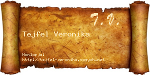 Tejfel Veronika névjegykártya